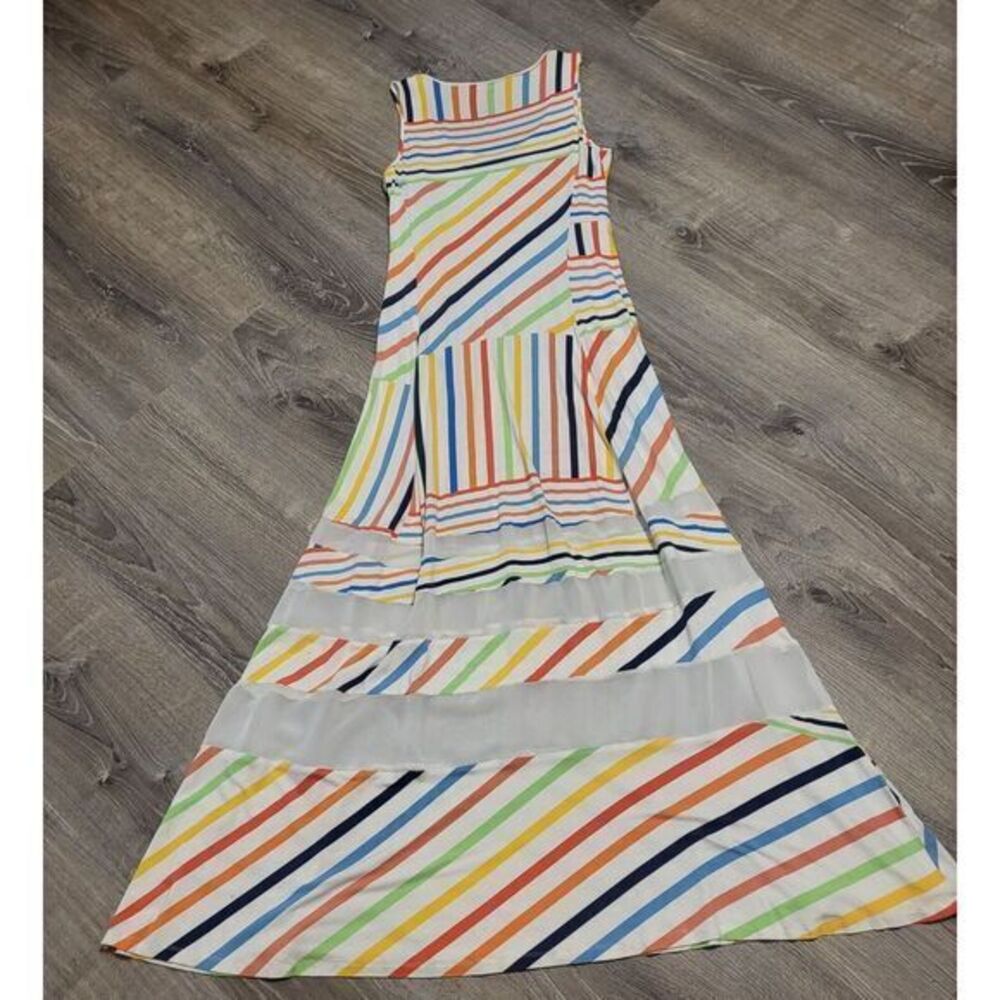 Peter Som Multicolor Striped Maxi Dress - Picture 9 of 11